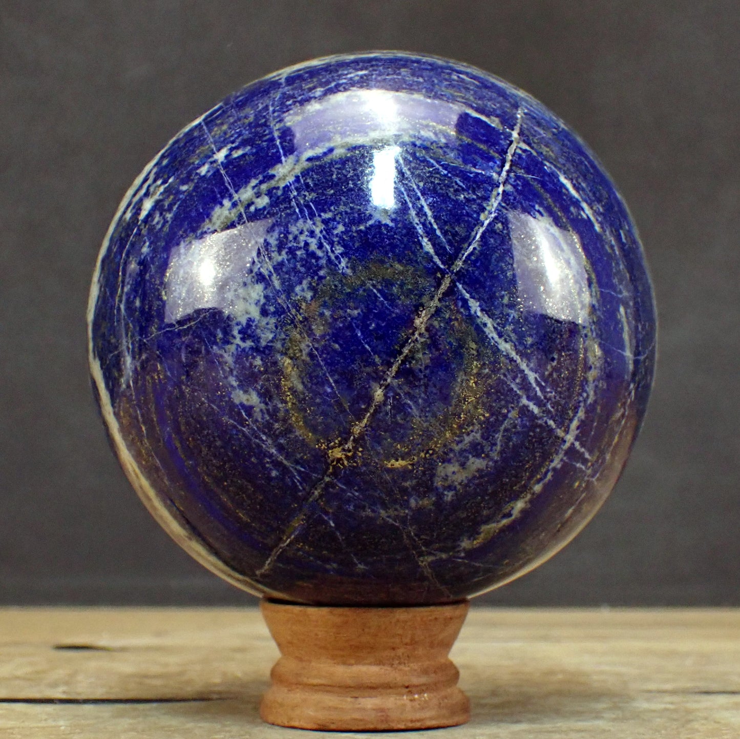 Große Königsblaue Lapislazuli-Kugel - 2654,19g - 125 mm