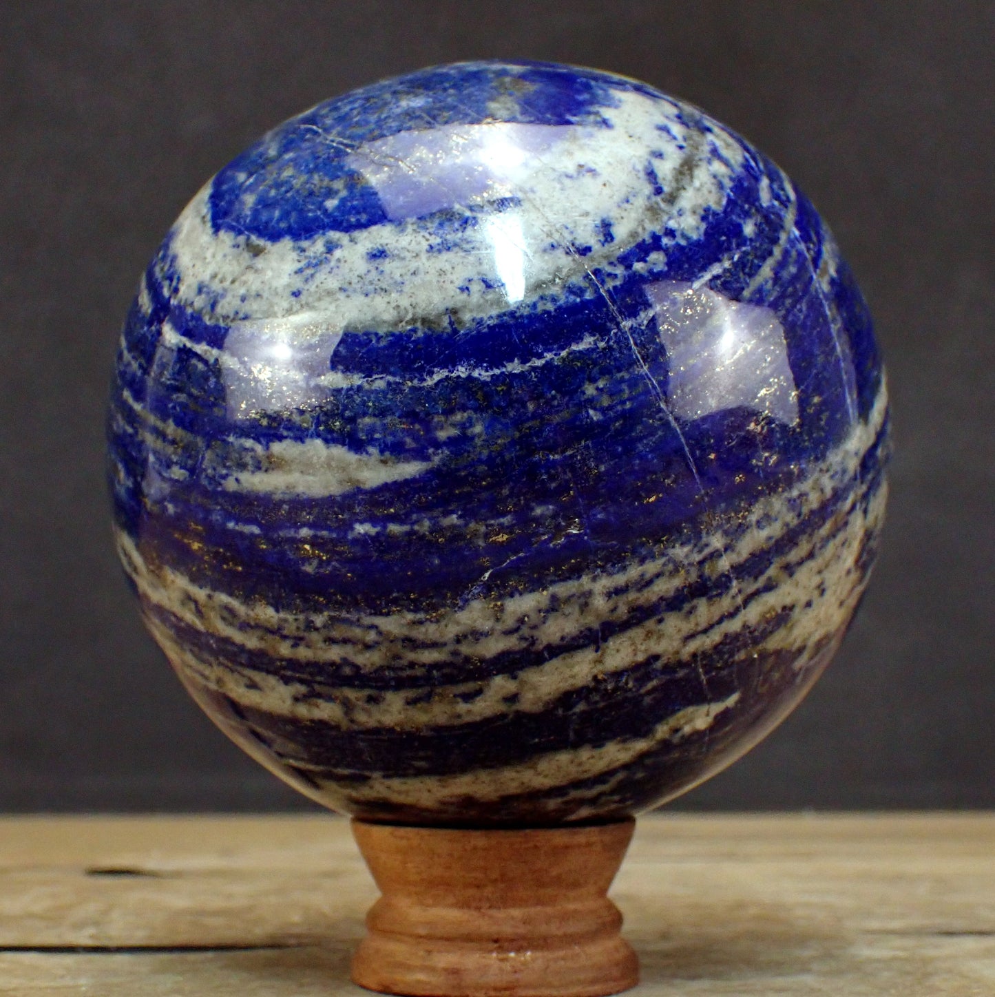 Große Königsblaue Lapislazuli-Kugel - 2654,19g - 125 mm