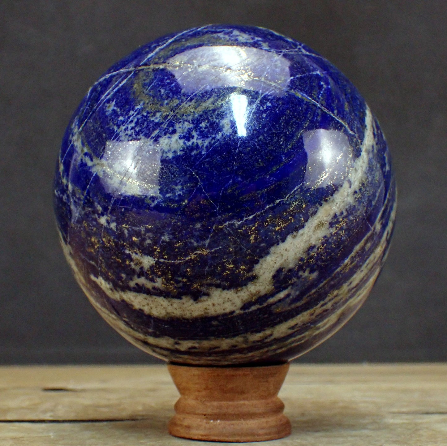 Große Königsblaue Lapislazuli-Kugel - 2654,19g - 125 mm