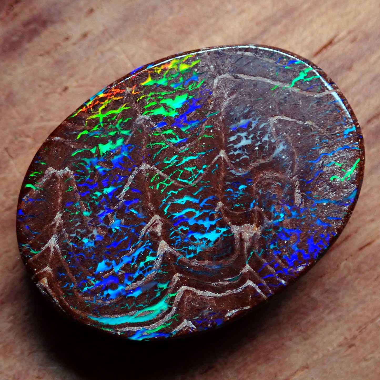 AAA+ Boulder Opal Ohrring Set aus Australien, 26.24ct