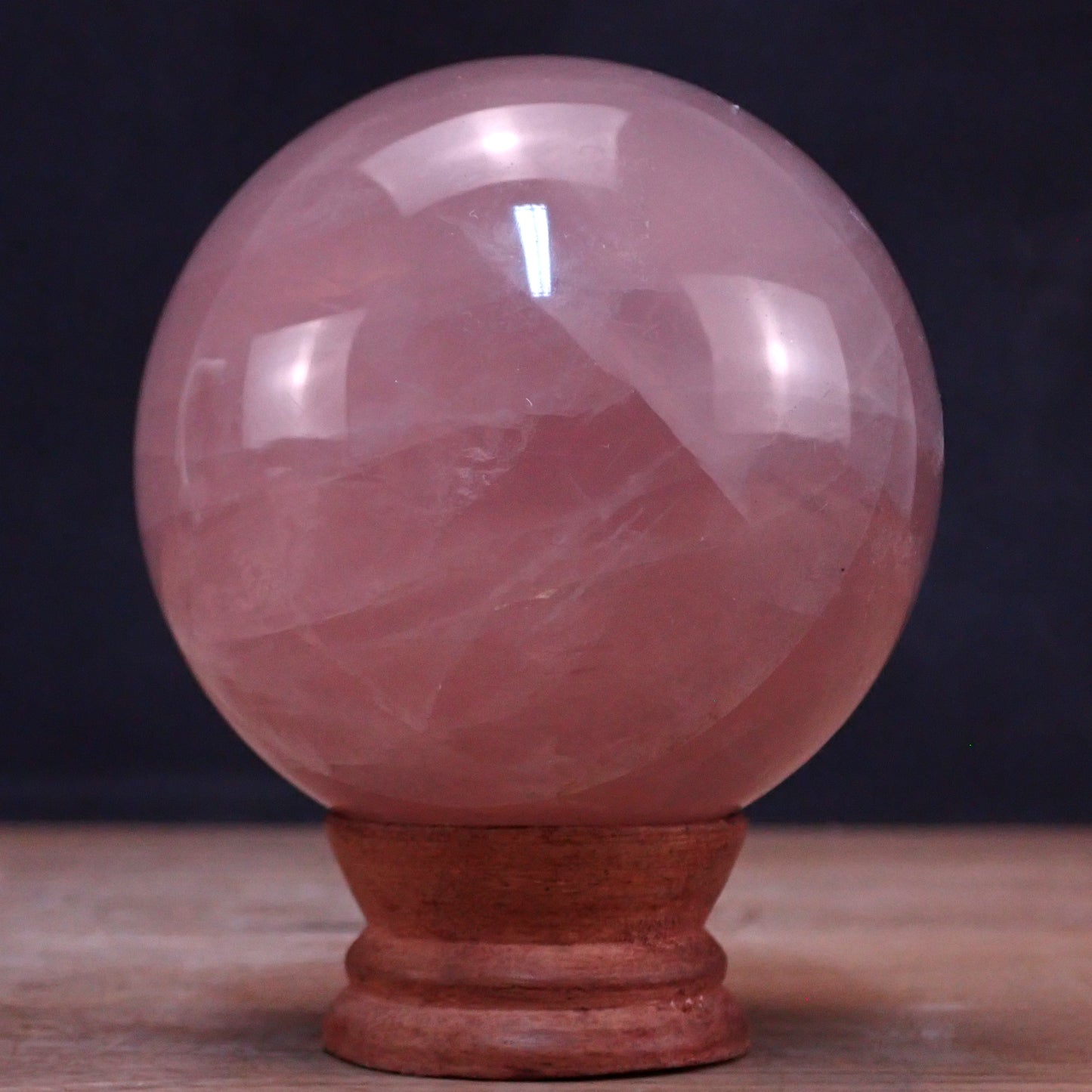 Lavendel-Rosenquarz (lila-rosa) Kugel aus Brasilien - 789,47g - 82,81mm