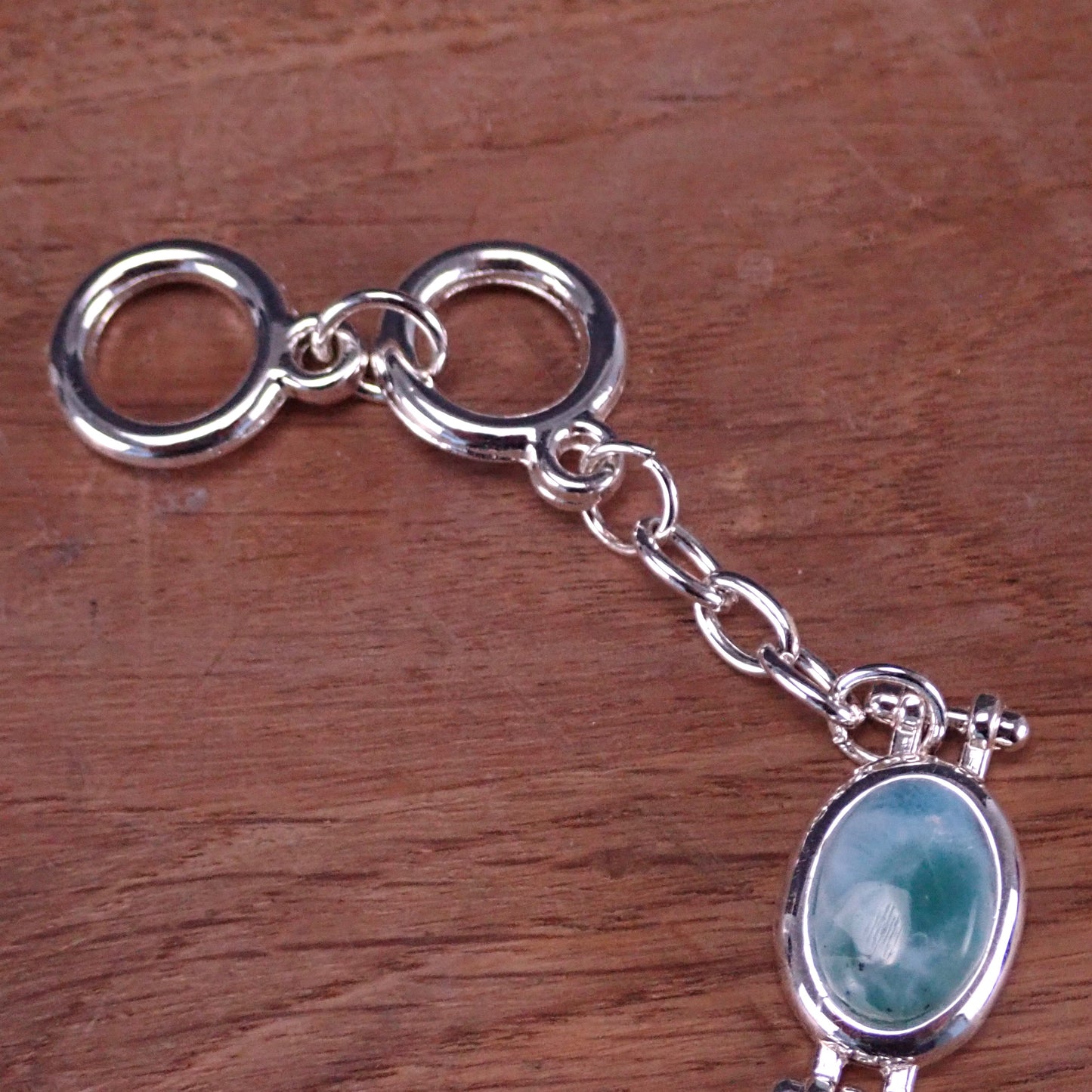 Larimar Armkette 925 Silber 138 ct - 27,6g