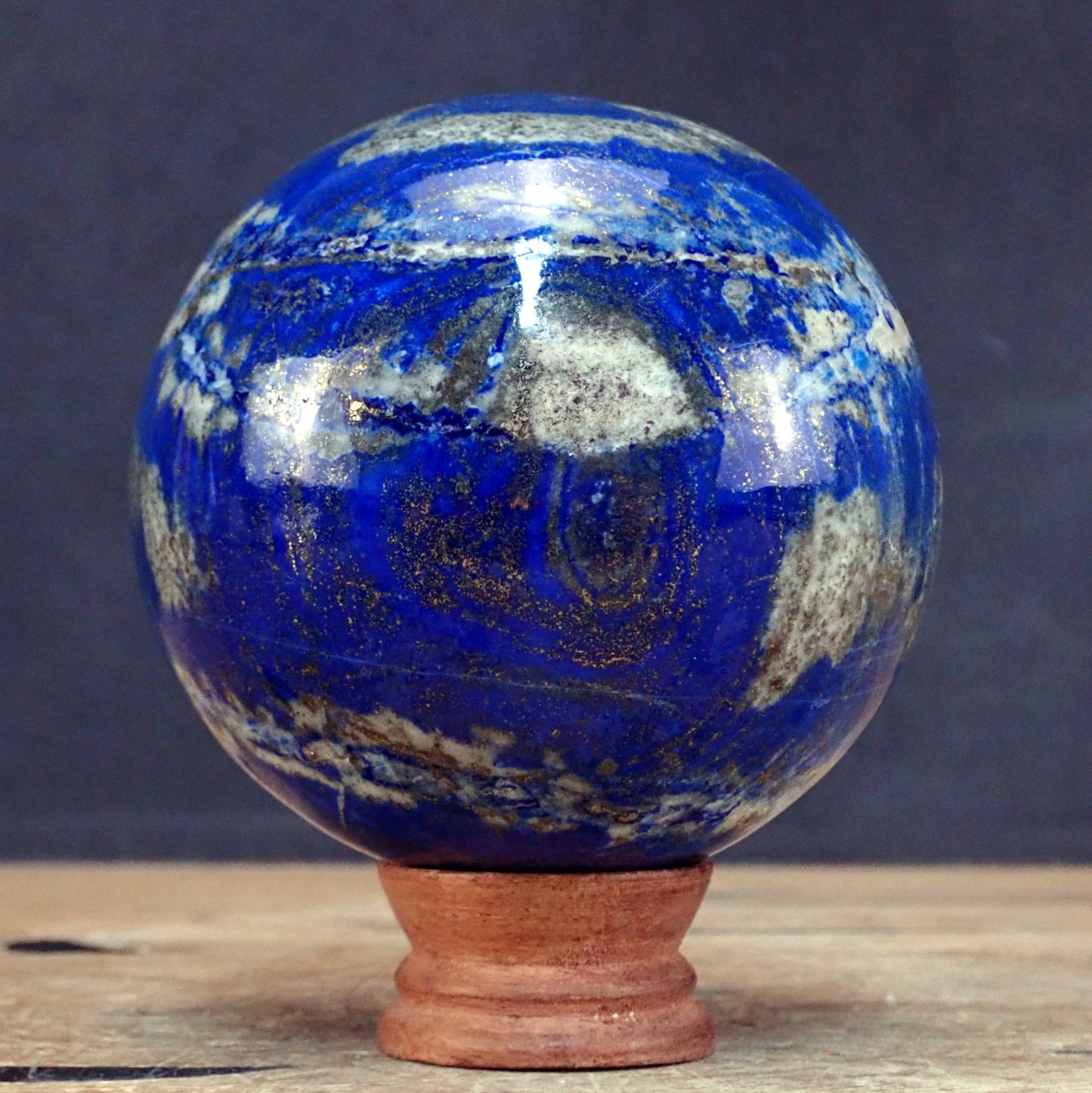 Große Königsblaue Lapislazuli-Kugel - 1756,90g - 110mm