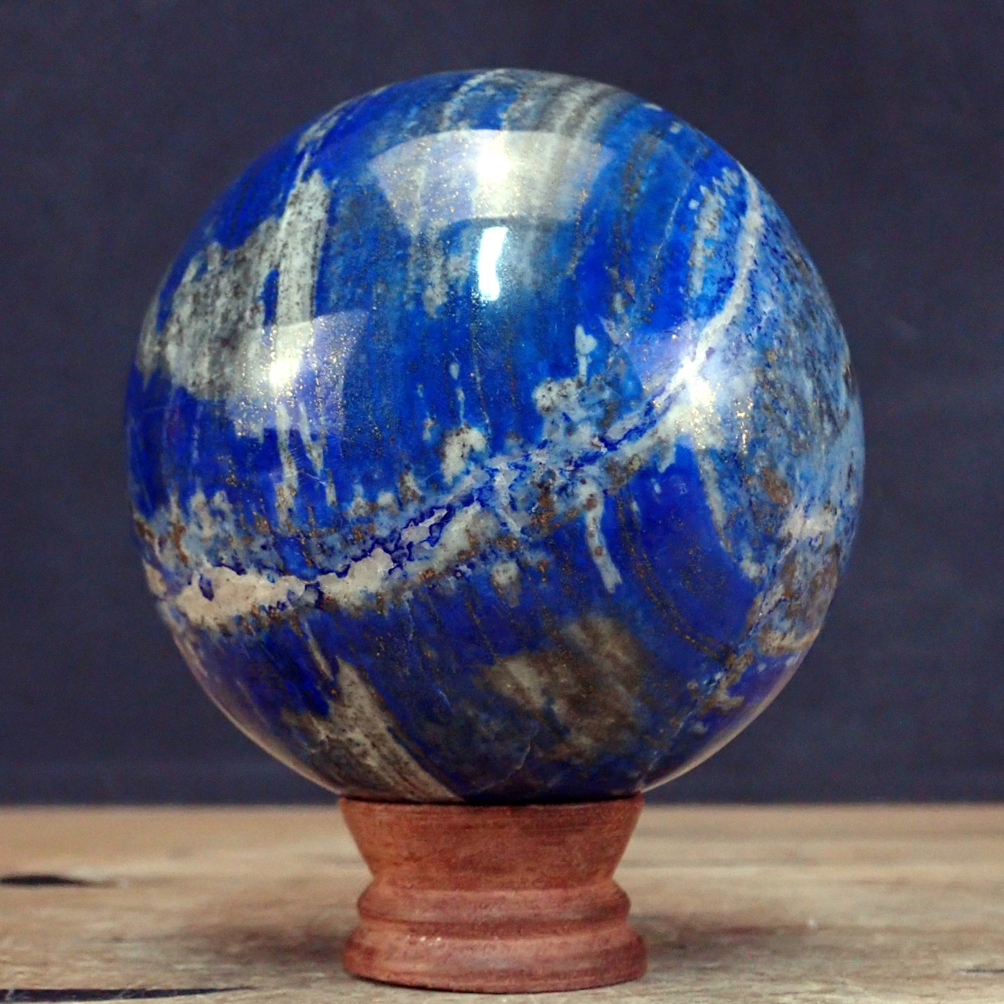 Große Königsblaue Lapislazuli-Kugel - 1756,90g - 110mm