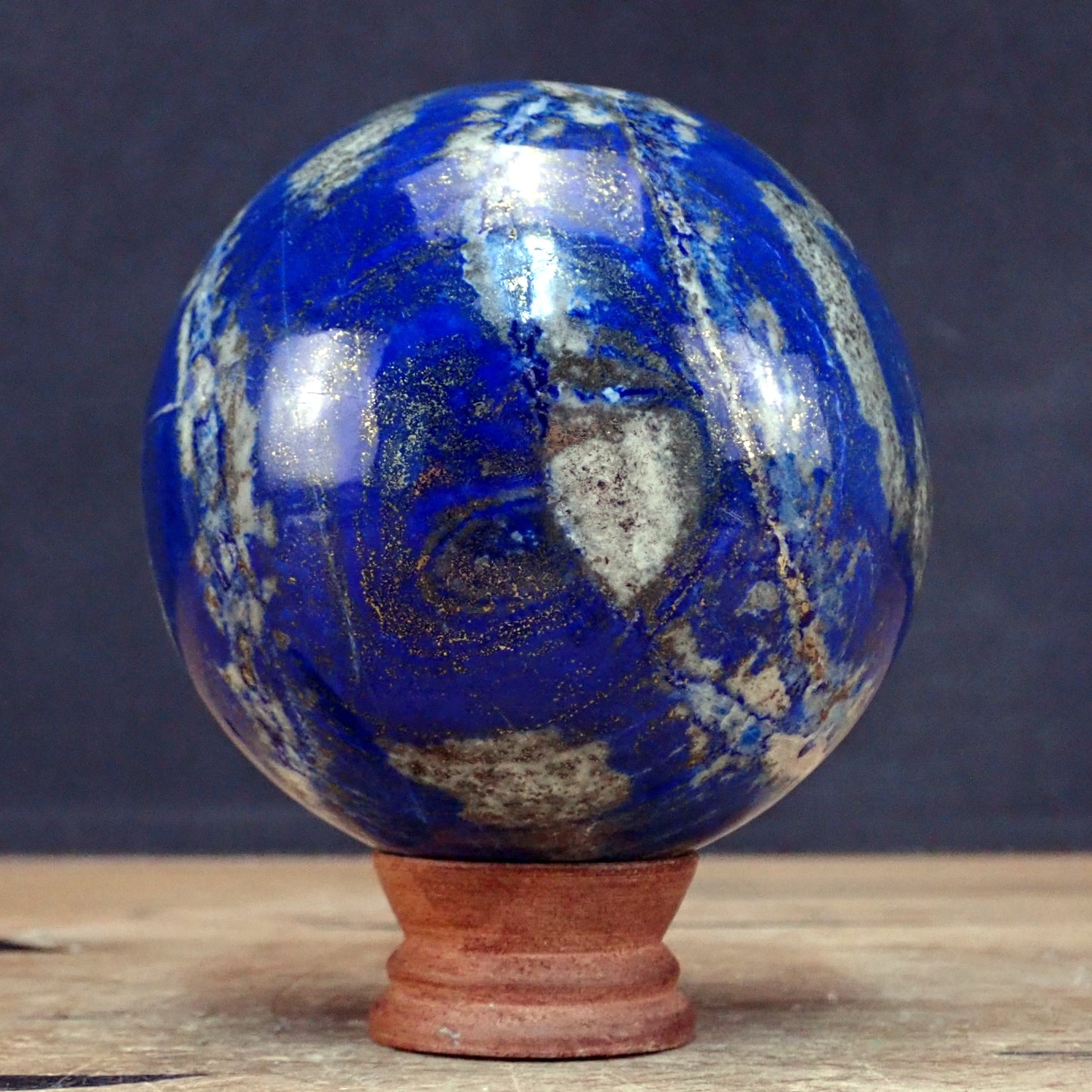 Große Königsblaue Lapislazuli-Kugel - 1756,90g - 110mm