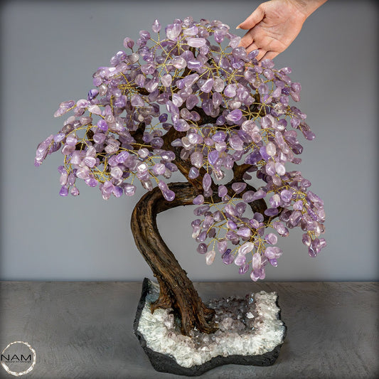 Dekorativer Amethyst-Kristall Baum - 17112,13g