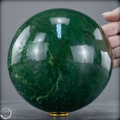 Natürliche Jade-Nephrit Kugel aus Burma -4244,68g