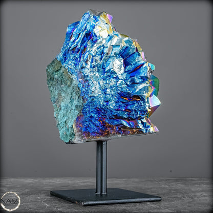 Kristall-Aura-Amethyst auf Ständer – 1377,44g
