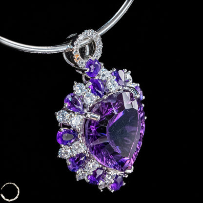 Amethyst-Anhänger – ein Meisterwerk aus Licht, Tiefe und Eleganz  6,97g 34,85ct
