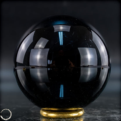 Natürliche Schwarze Obsidian Kristall-Kugel - 281,43g