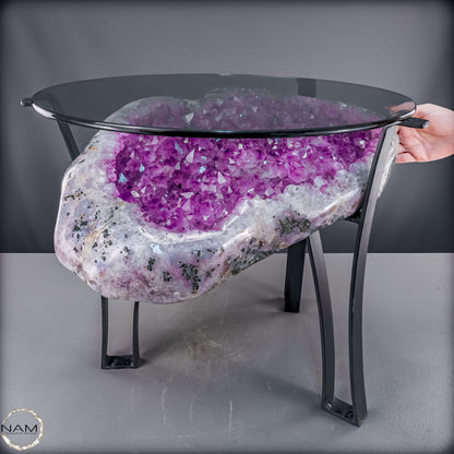 Amethyst-Tisch – Exklusive Kristallkunst -27326,59g