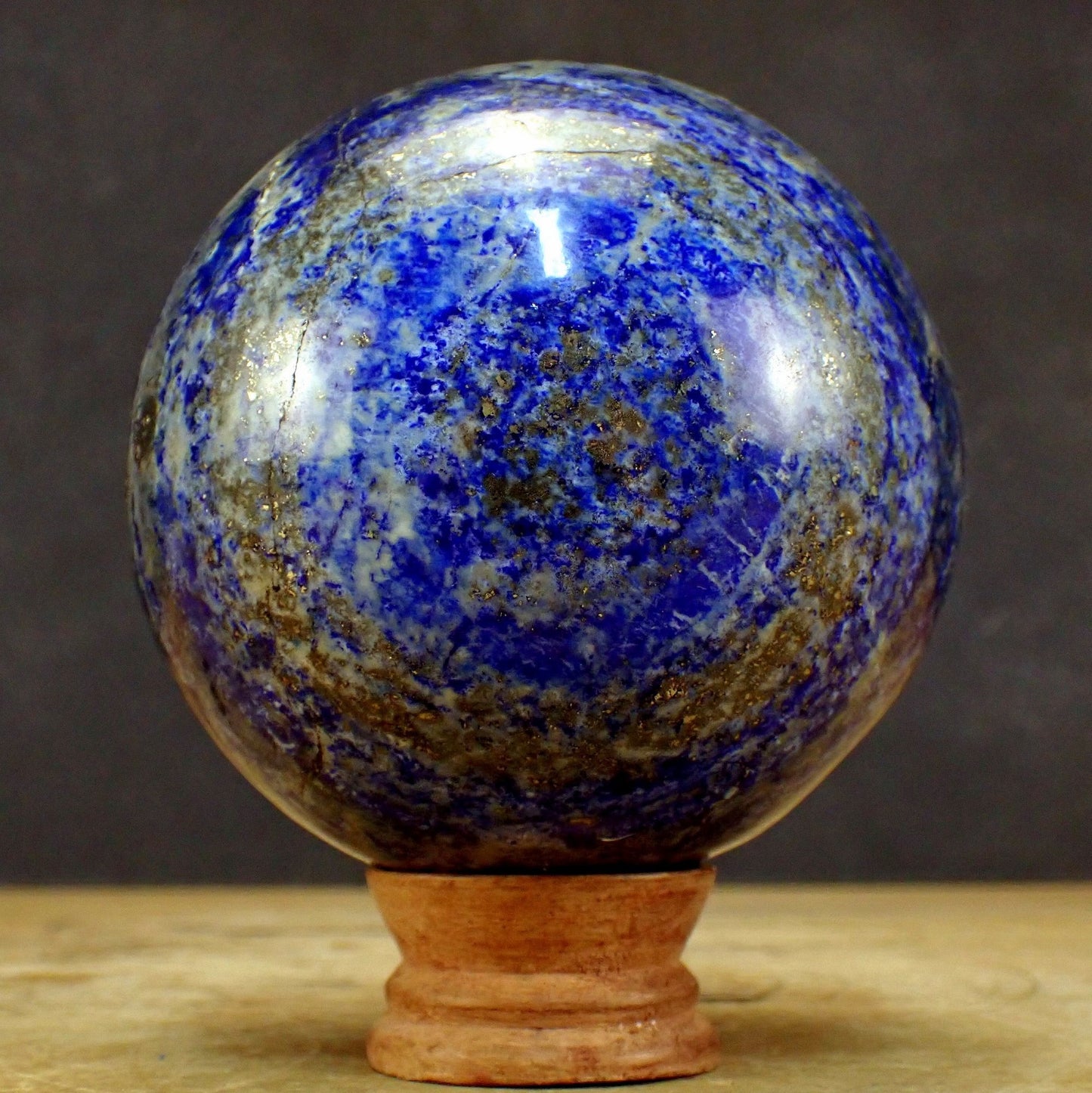 Große Natürliche Königsblaue Lapislazuli-Kugel - 1894,49g - 108mm