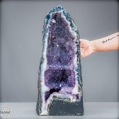 Natürliche Intensive Amethyst-Achat-Kristall Kathedrale/Druse - 18123,44g