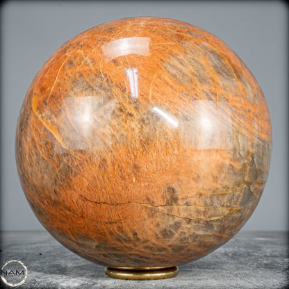 Natürlicher Pfirsich-Mondstein Kristall-Kugel -6580,72g