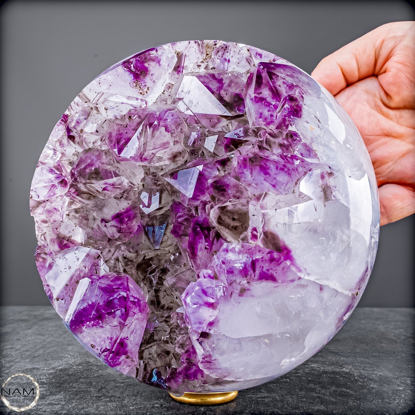 Natürliche Amethyst Kugel aus Uruguay von höchster Qualität  – 3048,27g