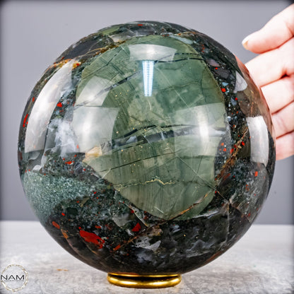 Natürliche Drachenblut-Jaspis Kugel aus Afrika - 3983,25g