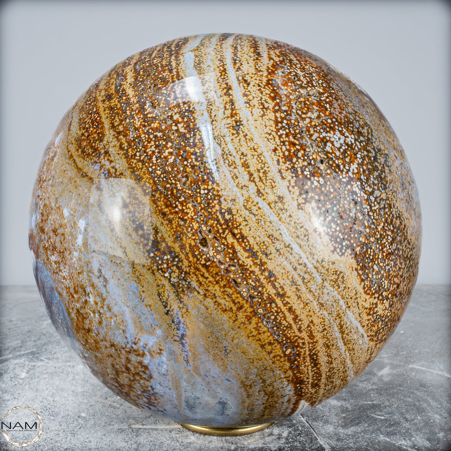 Natürliche Ocean-Jaspis-Achat Kugel - 14340,25g