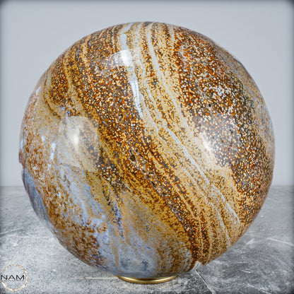 Natürliche Ocean-Jaspis-Achat Kugel - 14340,25g