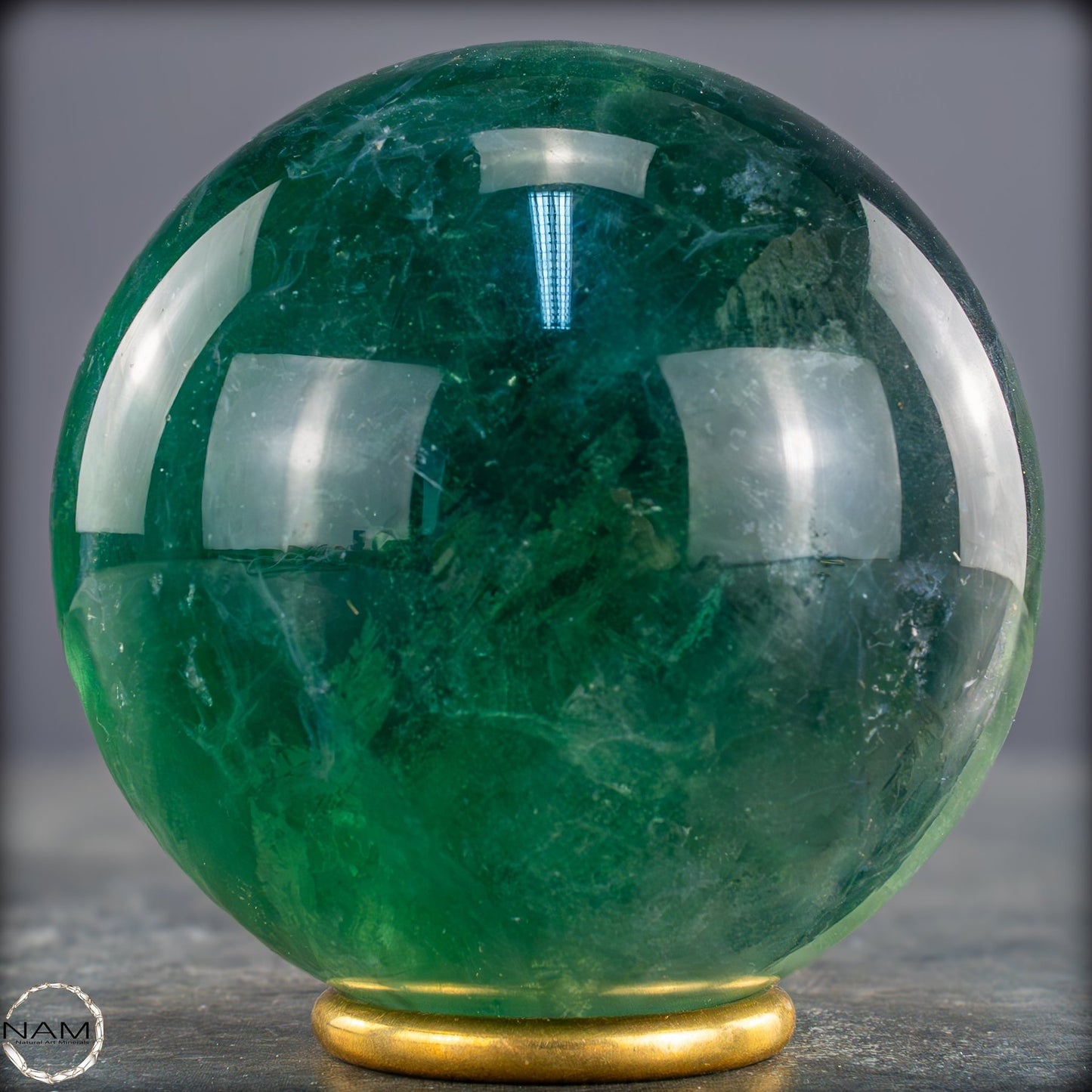 Natürliche Grüne Fluorit Kristallkugel, Spitzenqualität - 1001,02g