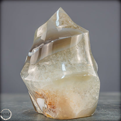 Natürliche Orca-Achat Kristall Flamme aus Brasilien - 811,75g