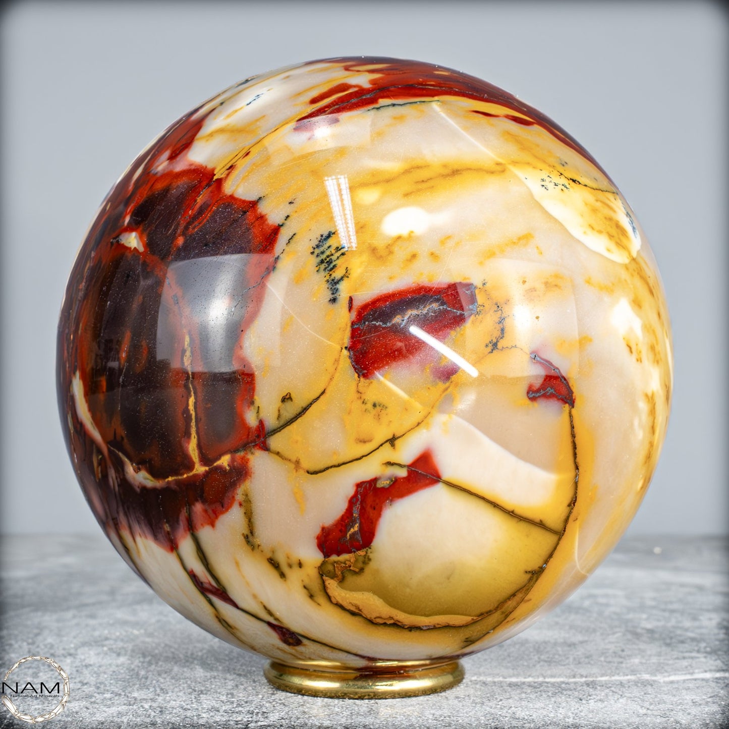 Natürliche Mookait Kugel aus Australien - 2754,17g