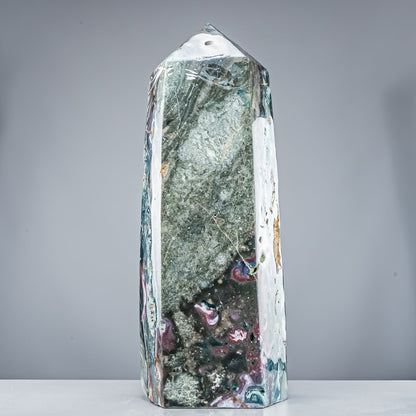 Natürlicher Jaspis-Achat Kristall-Obelisk - 29801,11g