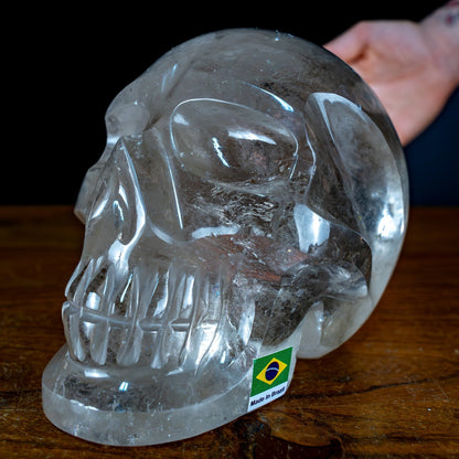 Natürlicher Quarz-Totenkopf, Erster Wahl, Brasilien - 1738,49g