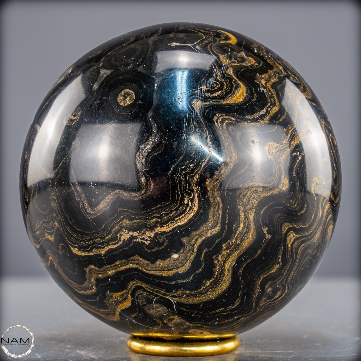 Natürliche Stromatolith (Fossile Algen) Kugel - 2316,17g - 126mm