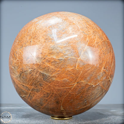 Natürlicher Pfirsich-Mondstein Kristall-Kugel - 9919,91g - 195mm