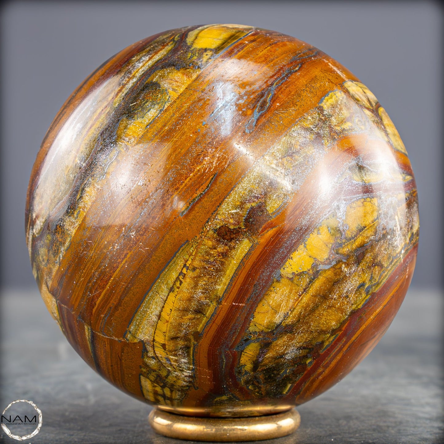 Natürliche Tigerauge-Kugel -600,84g