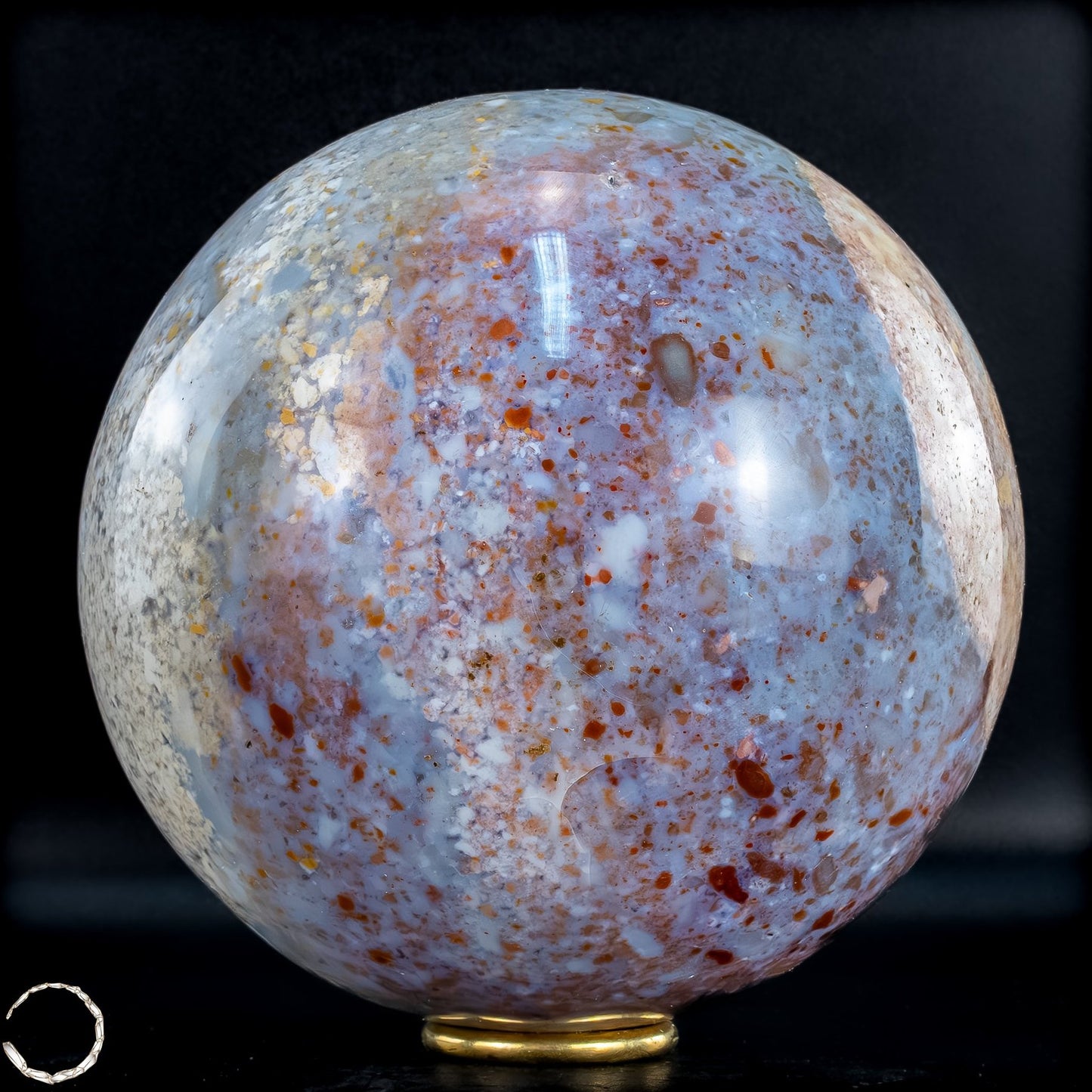 Natürliche Ocean-Jaspis-Achat Kugel - 4994,56g