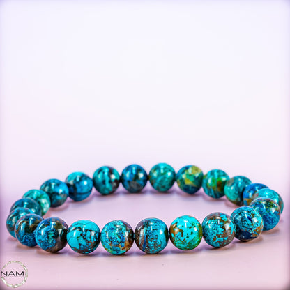 Exklusives Azurit-Malachit-Chrysokoll Armband - 26,85g 134,25ct