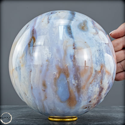 Natürliche Ocean-Jaspis-Achat Kugel - 4829,39g