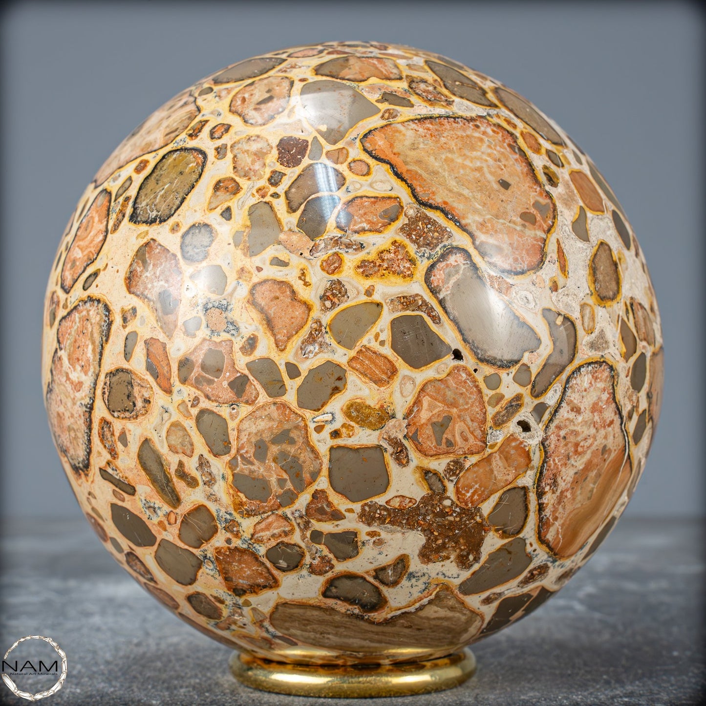 Natürliche Leoparden-Jaspis Kristallkugel - 1542,51 g