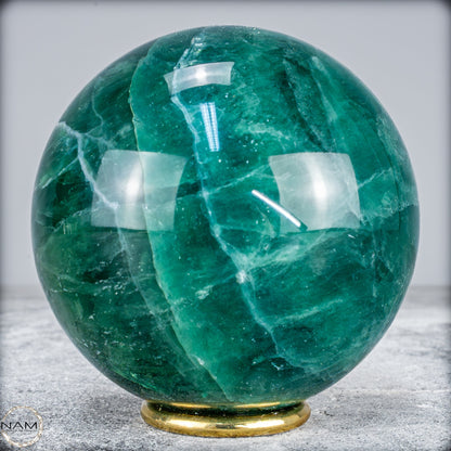 Natürliche Grüne Fluorit Kristallkugel, Spitzenqualität - 1406,15g