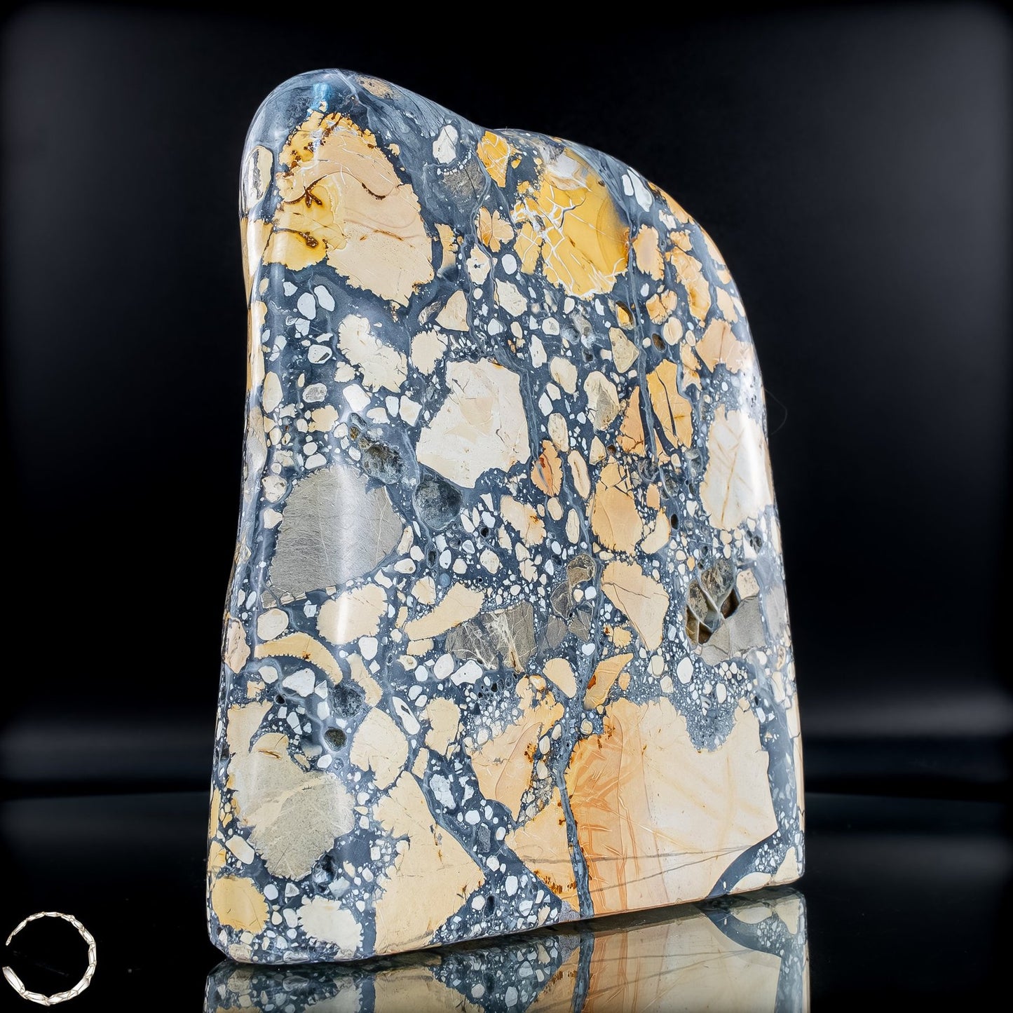 Natürliche Indonesische Picture Jasper-Kristall Freiform – 1630,17g