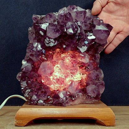 Natürliche Amethyst Lampe - 4676,82 g - 205x170x125 mm