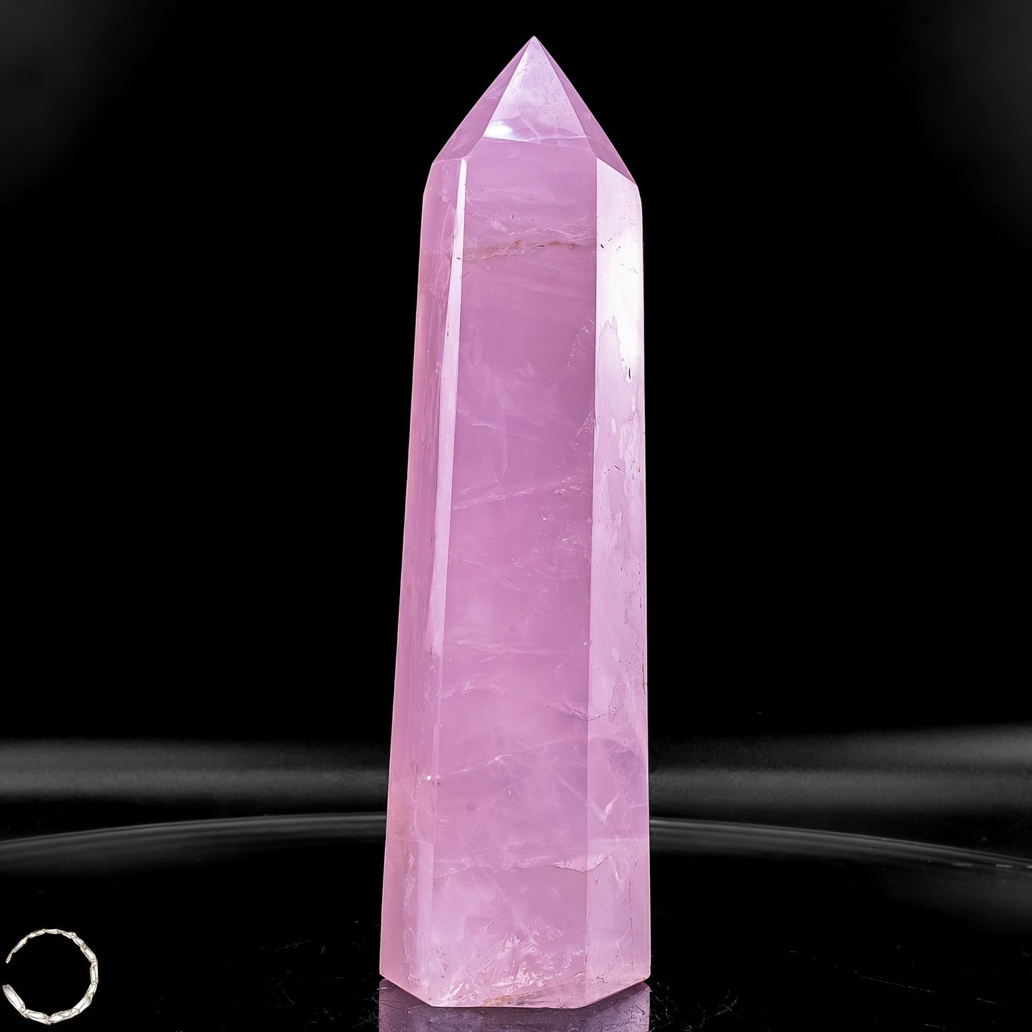 Natürlicher Rosenquarz-Kristall Obelisk aus Brasilien - 1103,88g