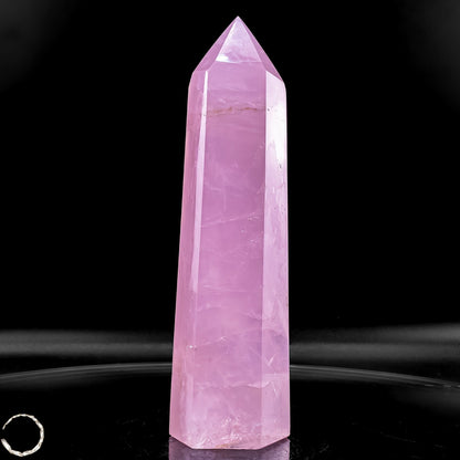 Natürlicher Rosenquarz-Kristall Obelisk aus Brasilien - 1103,88g