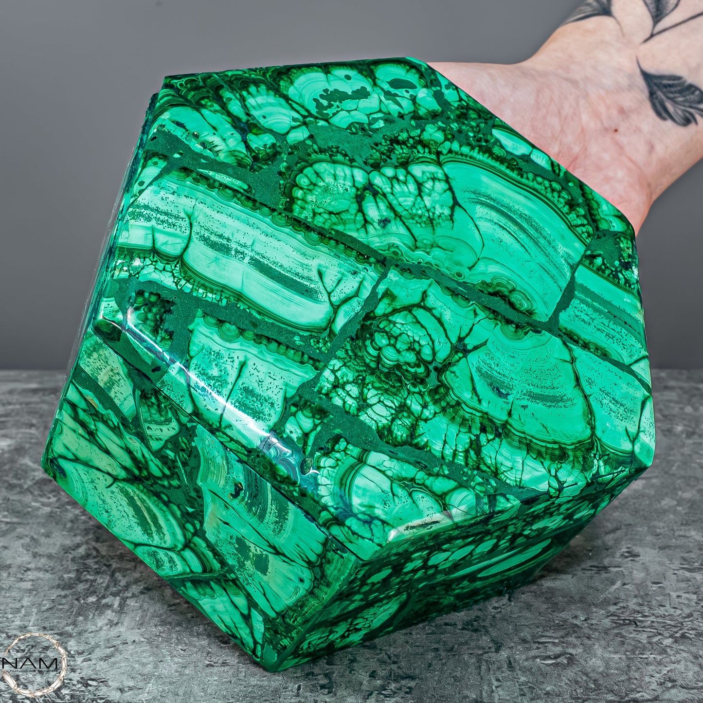 Einzigartige Malachit & Chrysocolla Schmuckkästchen - 1141,56g
