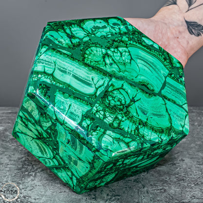 Einzigartige Malachit & Chrysocolla Schmuckkästchen - 1141,56g