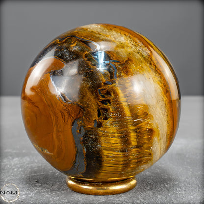 Natürliche Tigerauge-Kugel - 333,31g