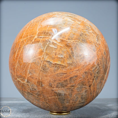 Natürlicher Pfirsich-Mondstein Kristall-Kugel - 9919,91g - 195mm