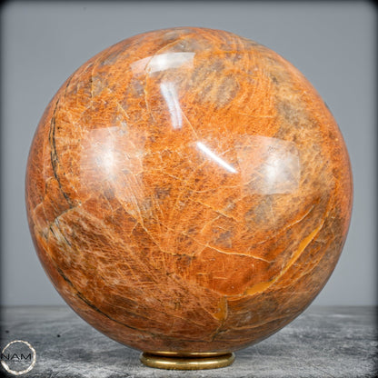 Natürlicher Pfirsich-Mondstein Kristall-Kugel -6580,72g