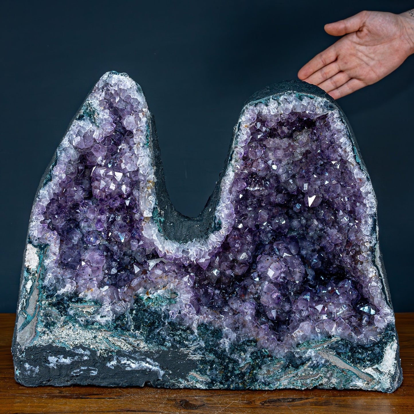 Natürlicher Zwillings-Amethyst und Achat-Druse, Uruguay - 22419,37g