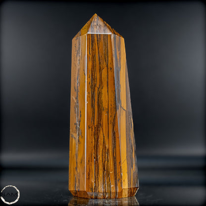 Natürlicher Tigerauge-Obelisk - 1201,36g