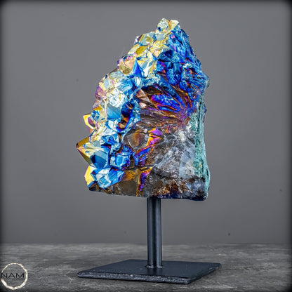 Kristall-Aura-Amethyst auf Ständer – 1377,44g