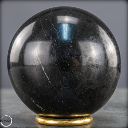 Schwarze Tourmalin-Kristall Kugel aus Brasilien - 907,28g