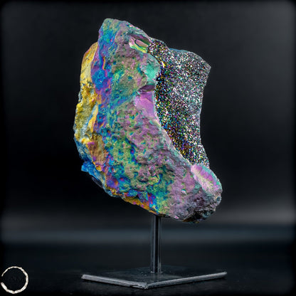 Kristall-Aura-Amethyst auf Ständer –797,79g
