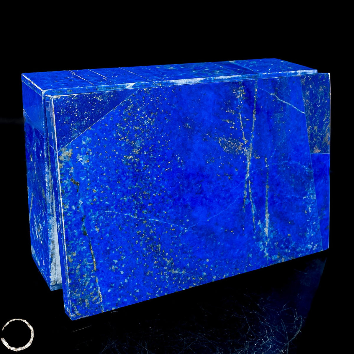Natürliche  Lapislazuli Schmuckkästchen/Box - 729,91g